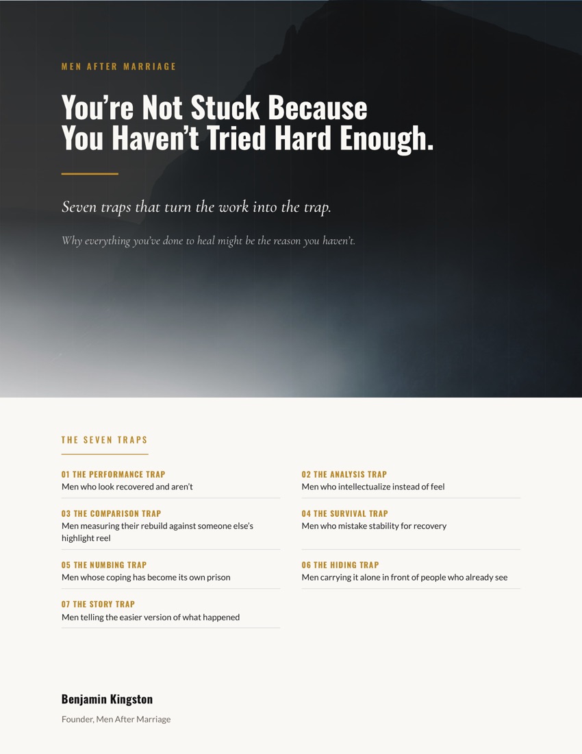 Cover of 'You're Not Stuck Because You Haven't Tried Hard Enough' by Benjamin Kingston